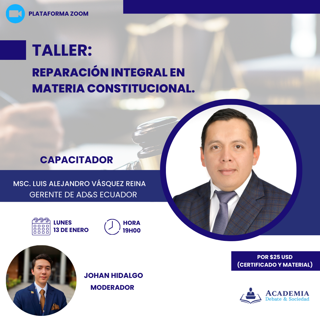 TALLER DE REPARACIÓN INTEGRAL EN MATERIA CONSTITUCIONAL